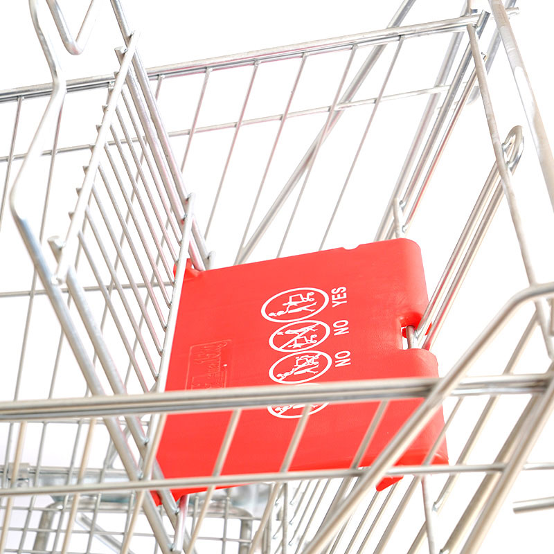 Draagbare verchroomde winkelwagenwagen voor supermarkten