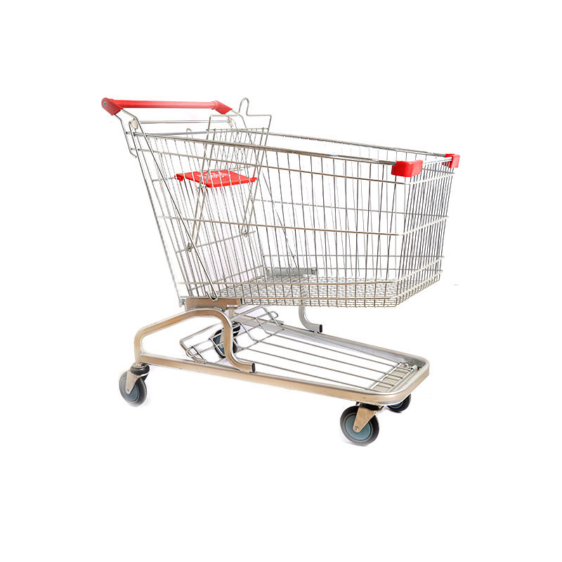 Supermarkt Duurzame aluminium opvouwbare boodschappentrolley