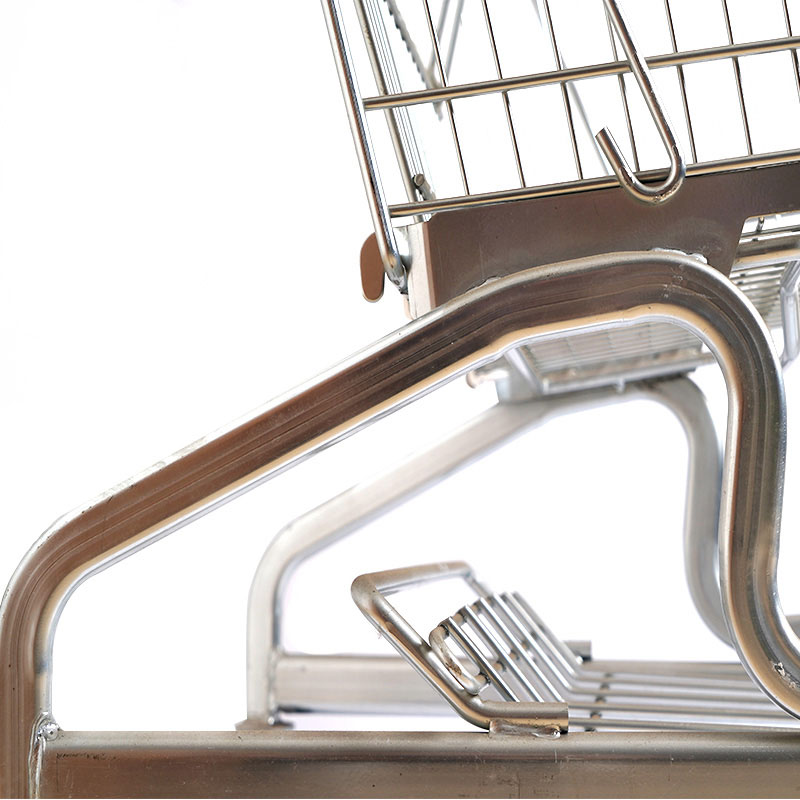 Supermarkt Duurzame aluminium opvouwbare boodschappentrolley