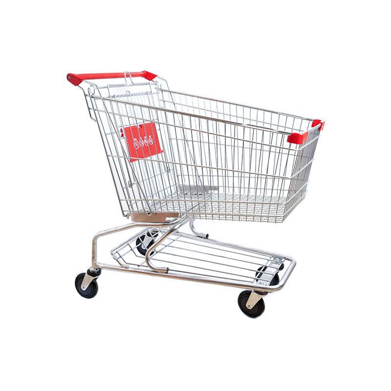 Verzinkte opvouwbare winkelwagen voor supermarkt