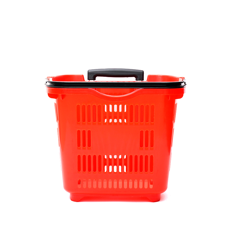 Supermarkt Milieuvriendelijke Plastic Trolley Winkelmand