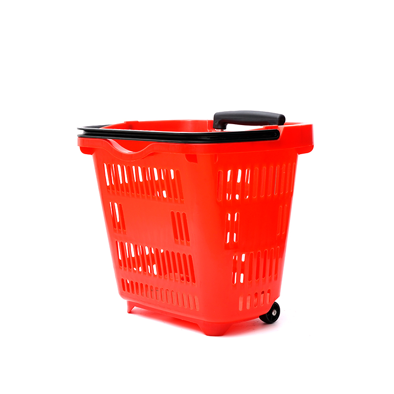 Supermarkt Milieuvriendelijke Plastic Trolley Winkelmand