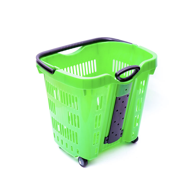 XC-B-11.Plastic winkelmandhouder + supermarkt winkelen gemakkelijk te gebruiken, winkelen plastic aangepaste kleur vaste specificaties