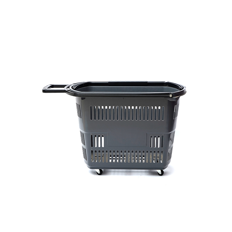 Supermarkt Plastic kleine vierwielige trolley winkelwagentje