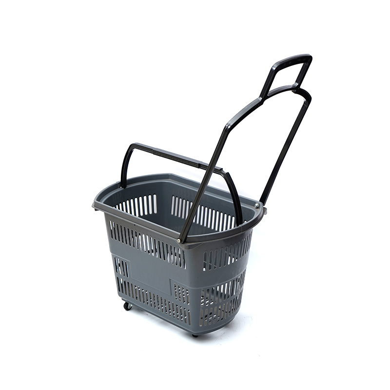 Supermarkt Plastic kleine vierwielige trolley winkelwagentje