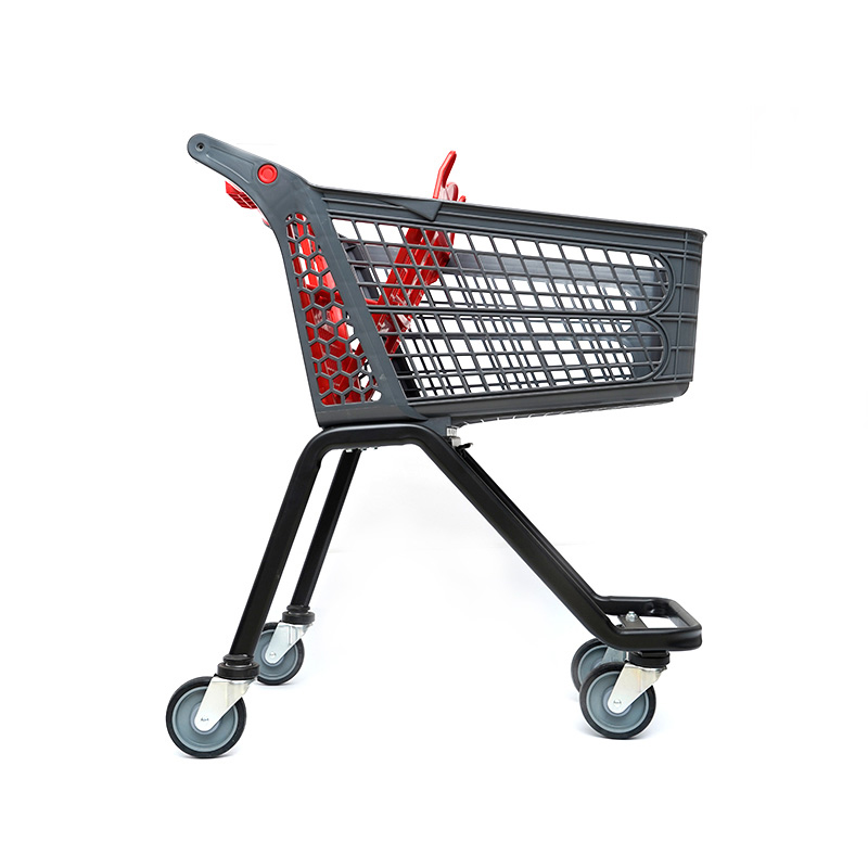 XC-PST-1. Kunststof winkelwagen + supermarkt winkelen gemakkelijk te gebruiken winkelen plastic aangepaste kleur vaste specificaties
