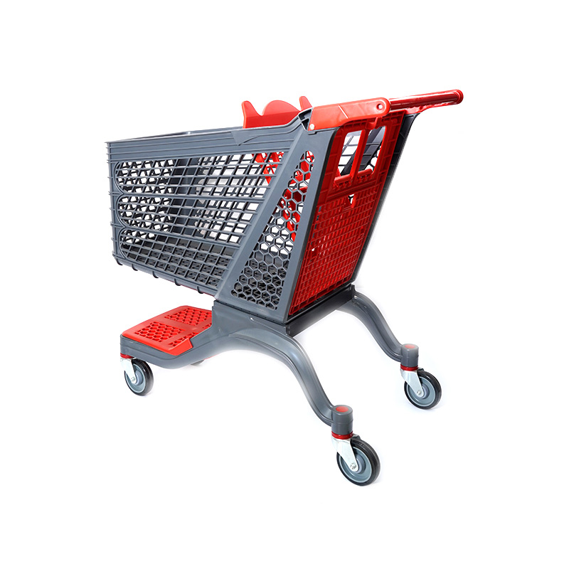 XC-PST-2. Kunststof winkelwagen + supermarkt winkelen gemakkelijk te gebruiken winkelen plastic aangepaste kleur vaste specificaties