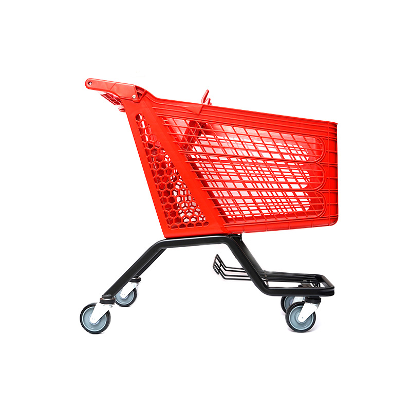 XC-PST-3. Plastic winkelwagen + supermarkt winkelen gemakkelijk te gebruiken, winkelen plastic aangepaste kleur vaste specificaties