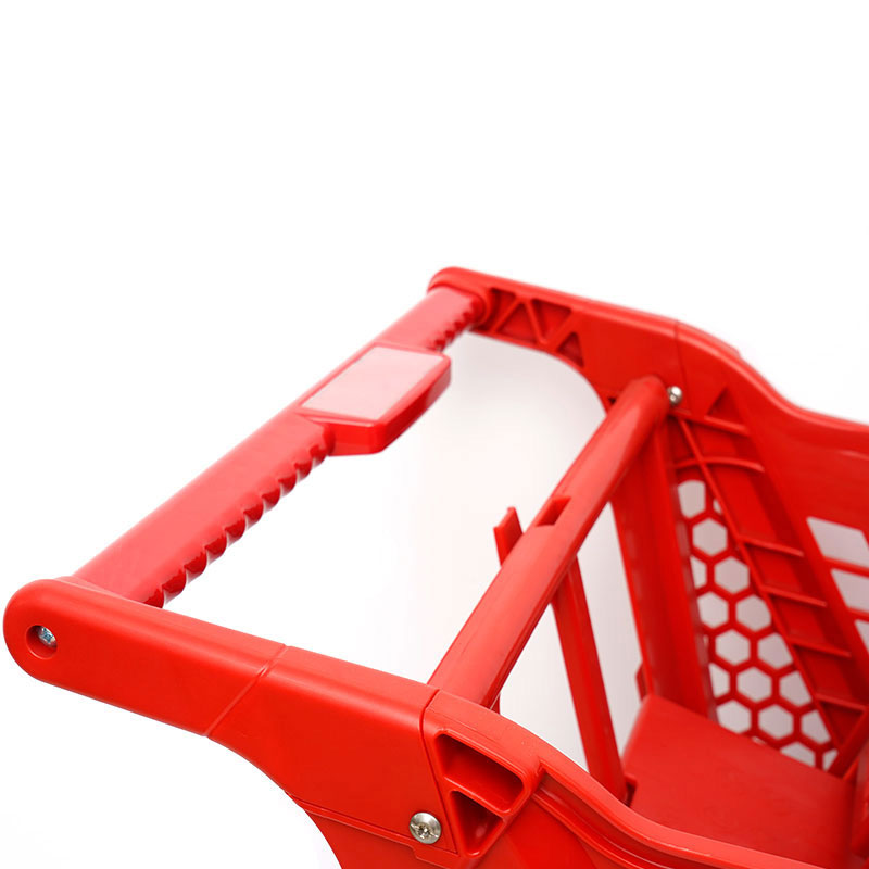 XC-PST-3. Plastic winkelwagen + supermarkt winkelen gemakkelijk te gebruiken, winkelen plastic aangepaste kleur vaste specificaties