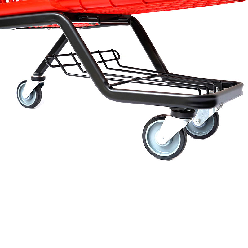 XC-PST-3. Plastic winkelwagen + supermarkt winkelen gemakkelijk te gebruiken, winkelen plastic aangepaste kleur vaste specificaties